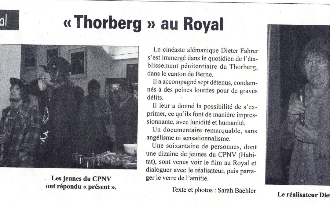 Projection et débat au Cinéma Royal