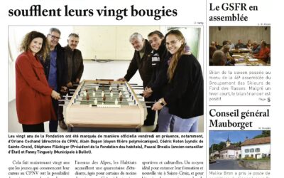 Les Habitats du CPNV fêtent leurs 20 ans